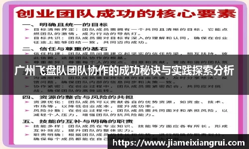 广州飞盘队团队协作的成功秘诀与实践探索分析